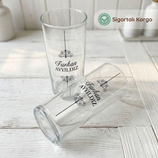 Ahşap Kutulu 2'li Rakı Bardağı Set