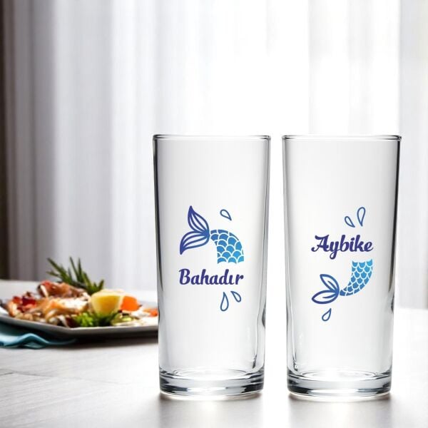 Balık Kuyruk 2'li Rakı Bardağı