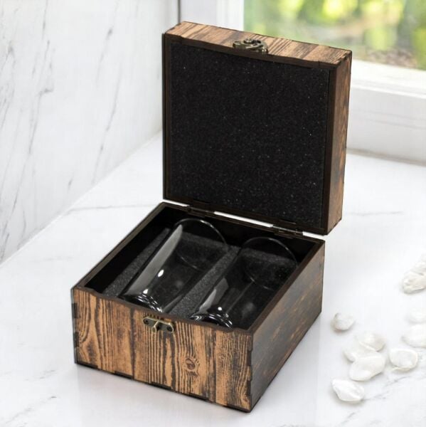 MAGNO Ahşap Kutulu 2'li Set