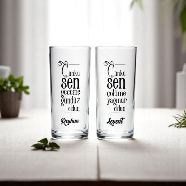 Çünkü Sen İkili Rakı Bardağı
