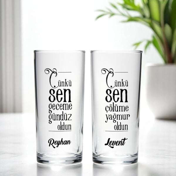 Çünkü Sen İkili Rakı Bardağı