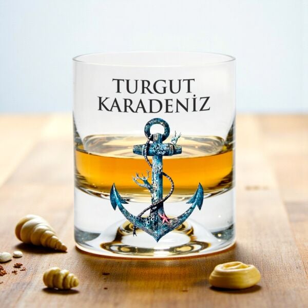 Çapa Denizci Kişiye Özel Paşabahçe Viski Bardağı
