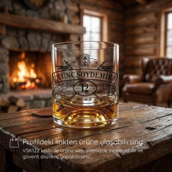 Regal İsim Baskılı Viski Bardağı