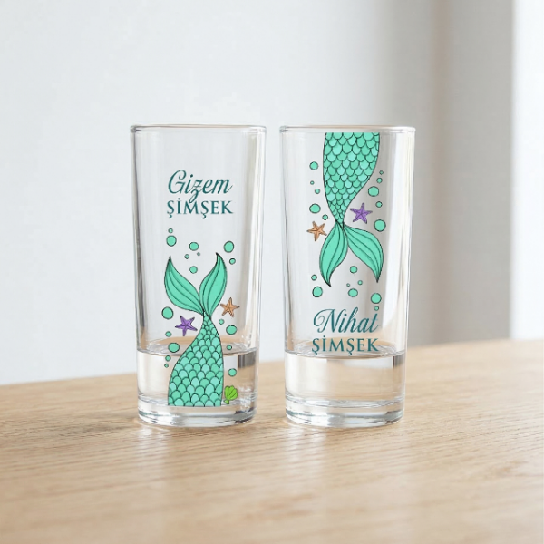 Maris Rakı Bardakları - Özel İsim Baskılı - Hediyelik Kutu Seçeneği