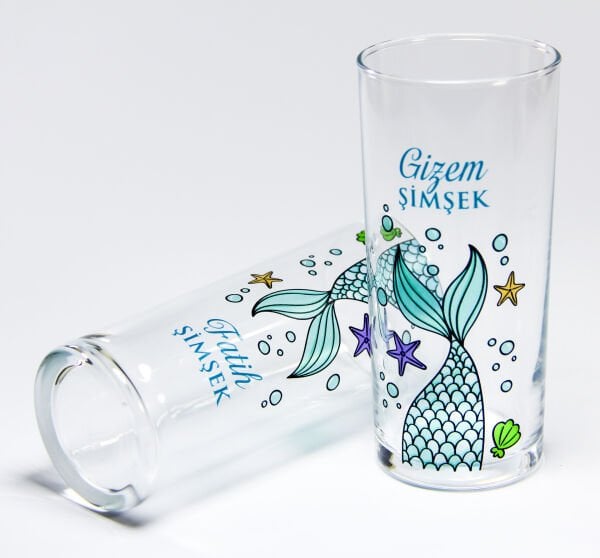 Maris Rakı Bardakları - Özel İsim Baskılı - Hediyelik Kutu Seçeneği