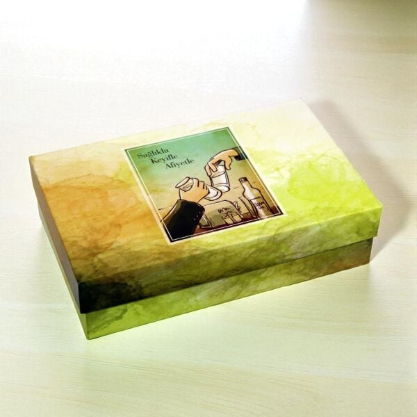 Hediyelik Dörtlü Rakı Bardağı Kutusu