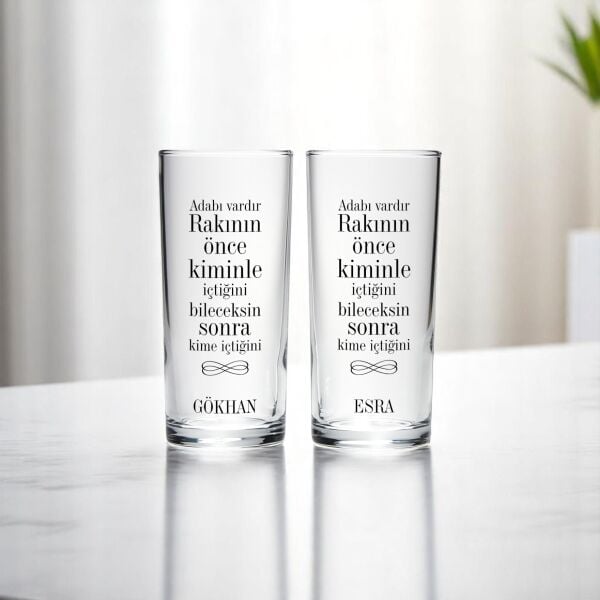 Adabı Vardır Rakının İkili Rakı Bardağı