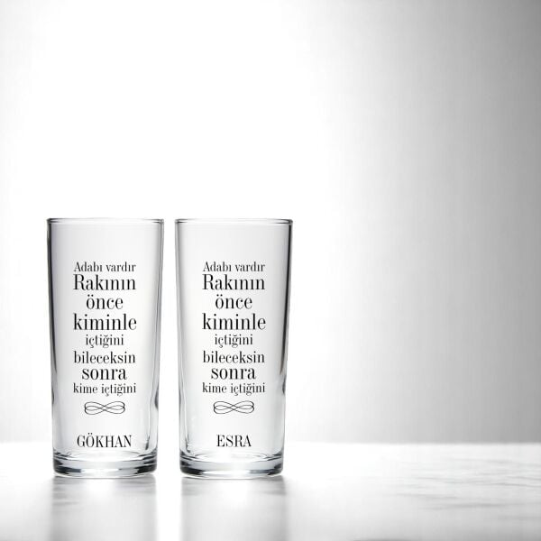 Adabı Vardır Rakının İkili Rakı Bardağı