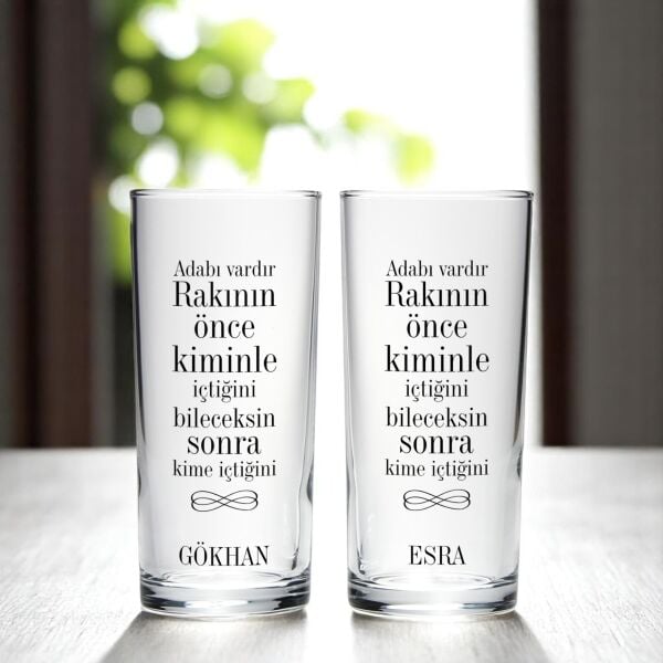 Adabı Vardır Rakının İkili Rakı Bardağı