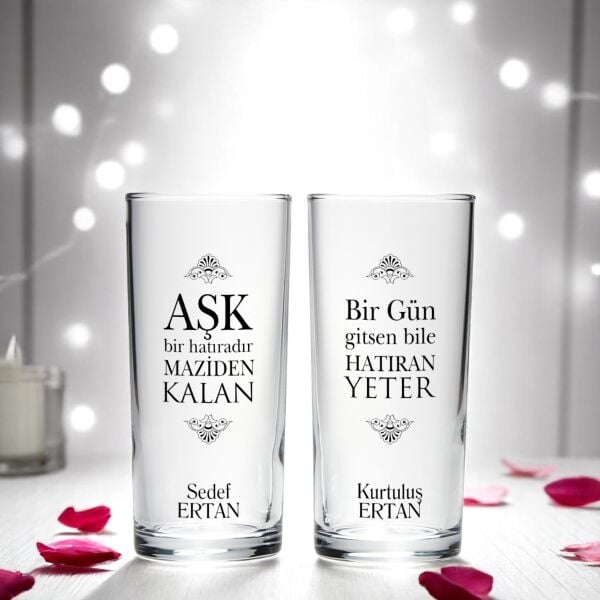 Hatıran Yeter İkili Rakı Bardağı