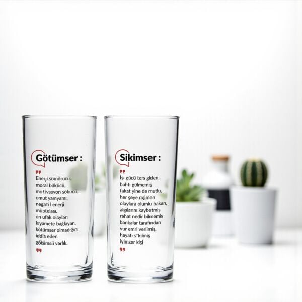 Götümser & Sikimser Rakı Bardakları - İki Adet