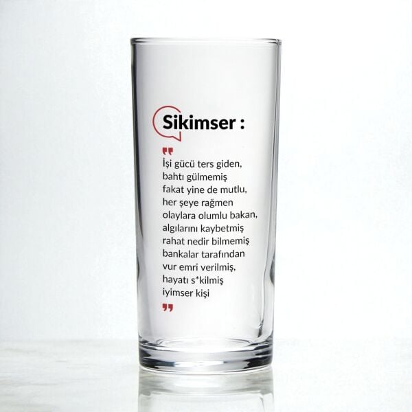 Götümser & Sikimser Rakı Bardakları - İki Adet