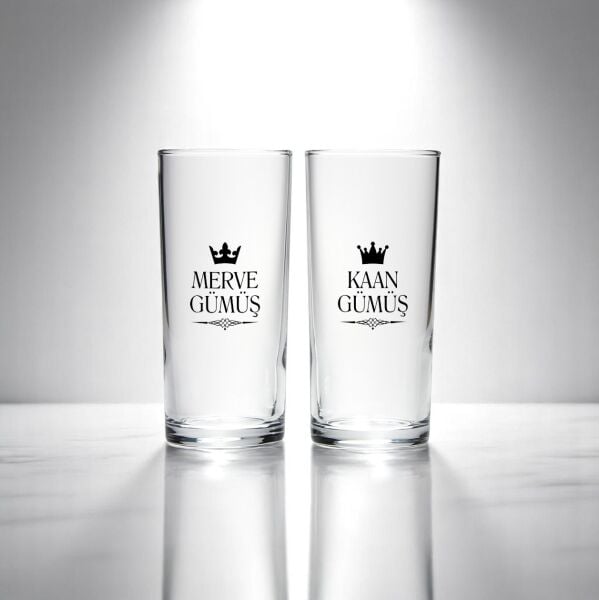 Kral Kraliçe İkili Rakı Bardağı