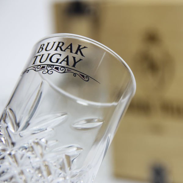 Angle Ahşap Kutulu Paşabahçe Viski ve Rakı Bardak Set